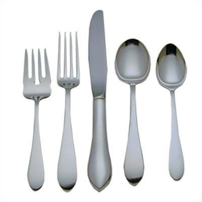 Reed Barton Pointed Antique Sterling Silver 5 Piece Place Setting Large