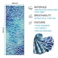 thumbnail image 2 of Blue White Tie Dye Cracked Pattern Hot Yoga Mat Towel Non Slip for Hot Yoga - Quick-Drying Yoga Mat Cover with 4 Corner Pockets with Travel Bag - Hot Yoga Towel Non Slip 70"x26", 2 of 6