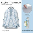 thumbnail image 5 of "Wildflower Sunflower Backpack - Fashionable School Bag for Women, Large Capacity College Backpack with Organizer Pockets, Durable Floral Print", 5 of 6