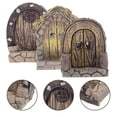 thumbnail image 6 of 3pcs Mini Door Fairy Garden Accessories Miniature Door Fairy Garden Tree Door, 6 of 10