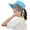 Blue, variant on Tejiojio Fall Clearance Adult Women Solid Sunshade Hat Fisherman's Hat Basin Hat Outdoor Bucket Hat