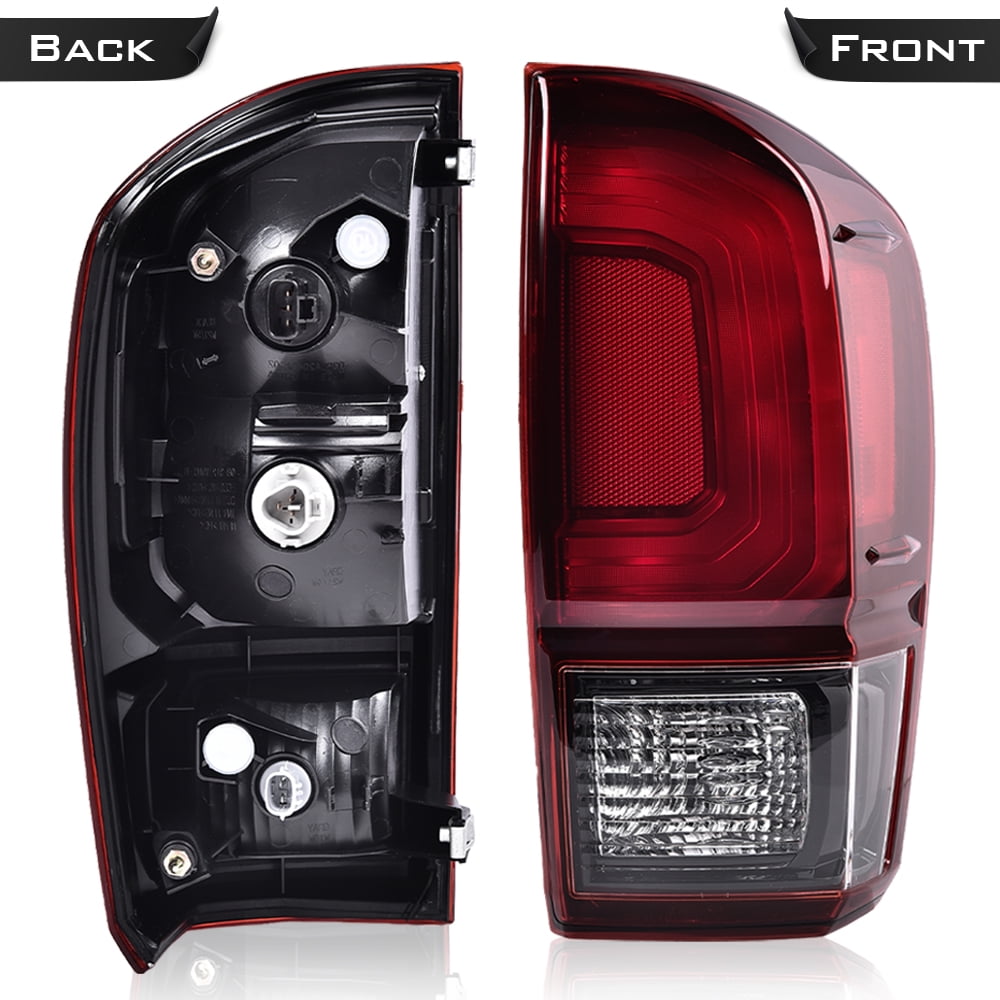 PIT66 Rear Tail Light Lamp Fit for Toyota Tacoma 2016-2023 All Models 8155004200,81550 04200,81550-04200,TO2801201 Red Lens Black Housing Right