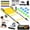 Set2 with Kick Trainer, variant on Speed Agility Training Equipment Set, Agility Ladder 20ft, 12 Football Cones, Resistance Parachute/Soccer Kick Trainer, Jump Rope, 5 Resistance Bands, Football Practice Equipment for Kids Adults