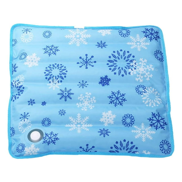 Tapis Réutilisable Rempli d'Eau, Coussin de Chaise Pliable, Oreiller Glacé Multifonction d'Été pour la Maison, les Voyages et l'École