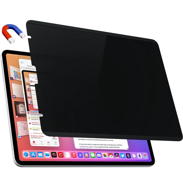 IPROKKO Protector de pantalla de privacidad magnético compatible con iPad Pro de 12,9 pulgadas (6.ª/5.ª/4.ª/3.ª generación 2022 2021 2020 2018) Filtro privado extraíble antideslumbramiento de luz azul
