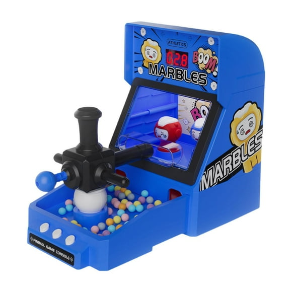 Máquina de juego de canicas, regalos de canicas, juegos de mesa de interior, máquina de pinball de regalo para azul