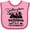 Pink and Fuchsia, variant on Inktastic Wyoming Yellowstone National Park Boys or Girls Baby Bib