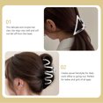 thumbnail image 4 of 4 Pcs Pinces à Cheveux Pinces à Griffes Pinces à Mâchoires Femmes Accessoires à Cheveux à la Mode, 4 of 8