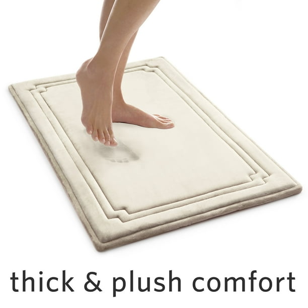 Better Homes Gardens Waffle Textured 2 Piece Bath Rug Set Soft Silver Arctic White Walmart Com Walmart Com