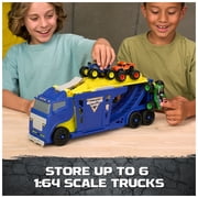 Monster Jam Launch & Load Launcher 2-in-1 Hauler Playset for Kids 3 and up