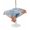 Blue Orange, variant on Outdoor Tablecloth with Umbrella Hole for Patio/Picnic/Party/Camping, Blue Coastal Jellyfish Waterproof Table Cloth Rectangle Table Cover Washable, Country Nautical Ocean Creatures (60"x 102")