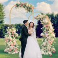 thumbnail image 2 of Set de soportes para telón de fondo Wedding Arch ParseBio, 2,2 m, 1,8 m, metal dorado, 2 of 8
