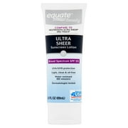 Equate Broad Spectrum Ultra Sheer Sunscreen Lotion, SPF 55, 3 fl oz