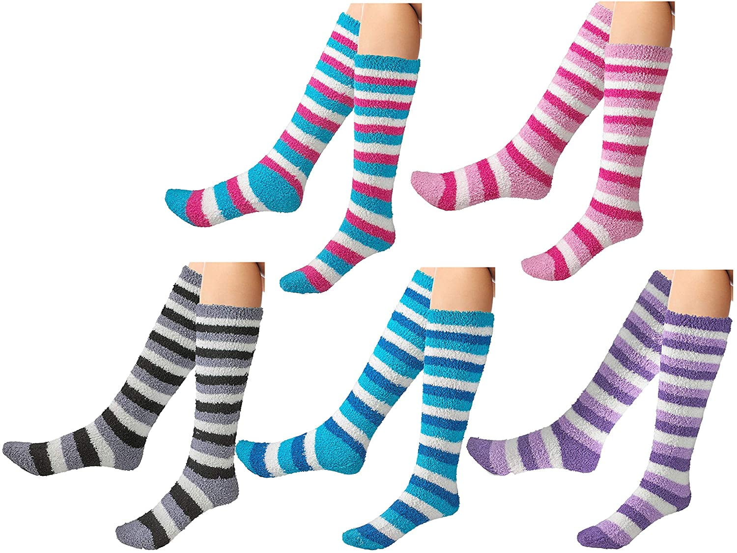Details about  / 4 Pairs Kids Girls Cotton Five Finger Toe Socks Casual Sweet Soft Assorted Color