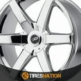 thumbnail image 3 of Pacer 785C Ovation Chrome Wheel Rim, 22" x 9.5" 6 x 135mm/6 x 5.5" 25mm, 785C-2296825 Fits select: 2004-2023 FORD F150, 2007-2023 CHEVROLET SILVERADO, 3 of 5