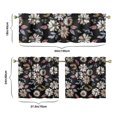 thumbnail image 6 of Pioneer Kitchen Curtains and Valance Set 24 Inch Tier Pioneer Colorful Floral Curtains Small Drapes for Cafe Living Room Bathroom Farmhouse 3 Pieces Set Rod Pocket, 6 of 6