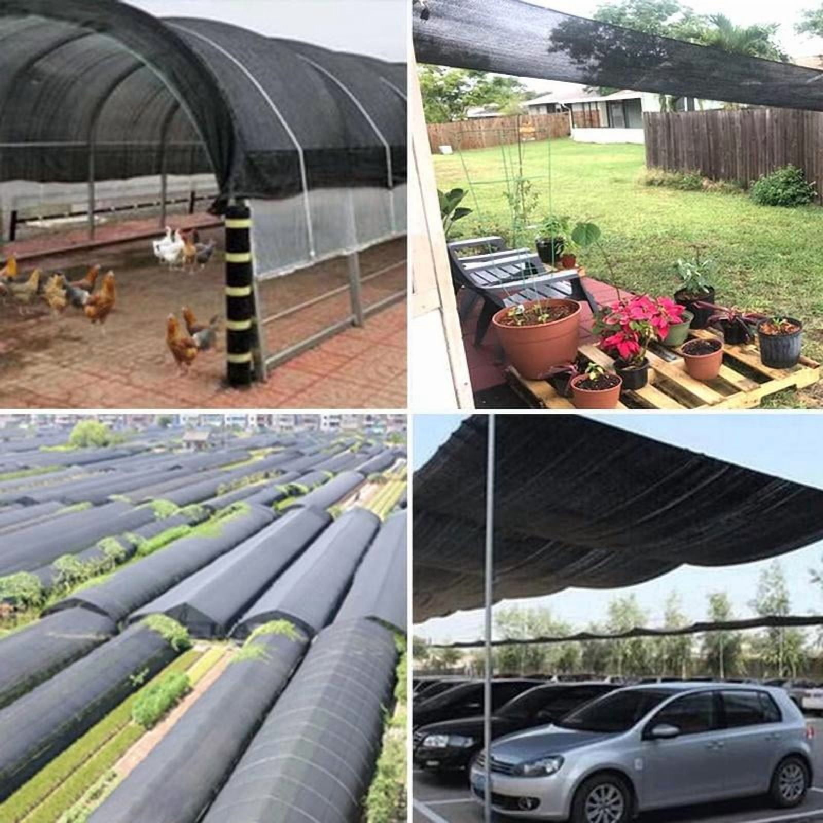 90% Shade Cloth for Garden -12 x 20 FT Durable Mesh Tarp with Grommets, Sunblock Net for Patio for Plants Greenhouse Outdoor Pergola Sun Shade Neting for Chicken Coop Cover