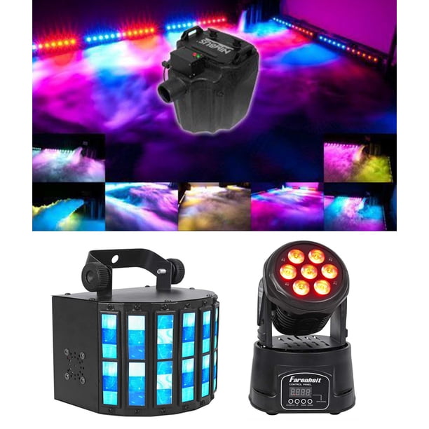 Chauvet Dj Nimbus Dry Ice Fog Machine Rgbw Dmx Led Moving Head Derby Fx Light Walmart Com Walmart Com