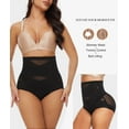 thumbnail image 2 of 2 Packs Tummy Control Shapewear Panties for Women High Waisted Body Shaper Underwear Seamless Shapewear Panty Girdle, 2 of 6