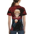 thumbnail image 4 of Jujutsu Kaisen Yuji Itadori Kids T-Shirt 3d Printed Graphic T-Shirts Boys And Girls Short Sleeve Shirts For Youth Kids X-Small, 4 of 7