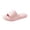 Pink, variant on Fengactive Unisex Comfortable Arch Support Slippers Perforated Footbed Lightweight EVA House Slide Slippers
