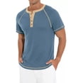 thumbnail image 2 of Playera Casual Moda Henley Waffle Manga Corta Para Hombre, 2 of 7
