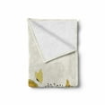 thumbnail image 2 of Spring Soft Flannel Fleece Throw Blanket, Polka Dot Winged Butterflies Flying over Poppy Flowers and Tulips, Cozy Plush for Indoor and Outdoor Use, 60" x 80", Earth Yellow Pale Green, by Ambesonne, 2 of 6