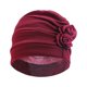 thumbnail image 2 of Minnieouse Turbante de poliéster para mujer, gorro decorativo tradicional lavable de Color sólido para el hogar y la Oficina, diadema para Sombreros Vino rojo, 2 of 6
