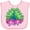 AD-Pink, variant on Inktastic Peacock and flowers Boys or Girls Baby Bib
