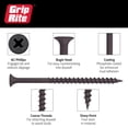 thumbnail image 4 of Tornillo para paneles de yeso Grip-Rite 158CDWS5 #6 x 1,625 pulgadas, caja de 2,27 kg, 4 of 9