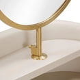 thumbnail image 4 of Penelope Taupe Vegan Leather Wrapped Vanity Desk, 4 of 9