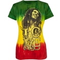 thumbnail image 1 of Bob Marley Women's Juniors Smile Tie-Dye Short Sleeve T Shirt, 1 of 1