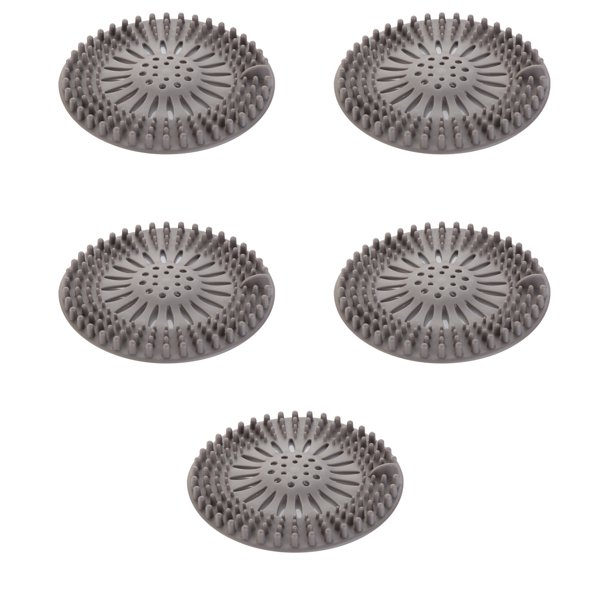 Tapón para el cabello de silicona, cubierta de drenaje para ducha, juego fácil de instalar y limpiar, bañera y cocina para baño