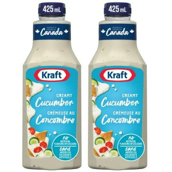 Kraft Creamy Cucumber Salad Dressing, 425ml (2 Pack)