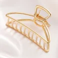 thumbnail image 6 of Fashion Simple Metal Open Shape Hair Claw Clips, Gold Hair Accessories for Women,Geometric elegant hair clip claw clip, 6 of 7