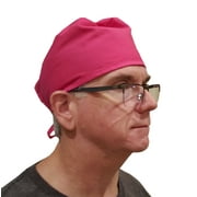 Surgical Scrub Cap Hat Solid Color, Pink