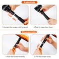 thumbnail image 5 of TeqHome 3 In 1 Windshield Ice Scraper Frost Removal Car Snow Removal Shovel, Black, 5 of 7