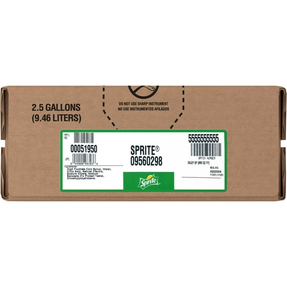 Sprite Bag in box, 2.5 Gallons