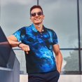 thumbnail image 4 of Balery Wolf Camisa Polo de Hombre con Estampado, de Manga Corta y Tejido Medio, Camisa Tipo Golf Polo-Large, 4 of 6