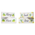thumbnail image 3 of JennyGems Lemon Decor, Lemon Themed Signs, Always Sweet Never Sour, 4pc Mini Wood Block Set, Lemon Kitchen Decor, Tiered Tray Decor, 3 of 11