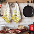 thumbnail image 6 of Ombre Yellow Polka Dot Kitchen Towels Set of 3, Abstract Watercolor Geometric Absorbent Dish Towels for Kitchen, Microfiber Hand Towel, Quick Drying Tea Towel for Cleaning Decorative Dishcloths, 6 of 7