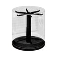 thumbnail image 3 of Vitrina transparente giratoria para llaveros, estante que ahorra espacio, apilable, para exhibir adornos en el hogar, gabinetes y escritorios. Negro, 3 of 8