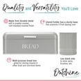 thumbnail image 3 of OUTSHINE Vintage Metal Bread Box & Kitchen Utensil Holder Set, Gray | Large Bread Box w/ Swing Up Lid | Farmhouse Bread Box & Utensil Holder for Countertop | Kitchen Decor | Housewarming Gift, 3 of 8