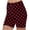 Red, variant on Feancey Womens Summer Biker Shorts Knee Length Casual Polka Dot Print Beach Shorts Buttery Soft Yoga Leggings Stretch Workout Gym Shorts Blue L