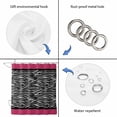 thumbnail image 3 of Zebra Printed Shower Curtain Set - Long 72" x 84" Washable Bathtub Curtain with 12 Hooks, Modern Geometric Balck White Stripes Waterproof Fabric Stall Shower Curtains for Bathroom/Bathtub Décor, 3 of 6