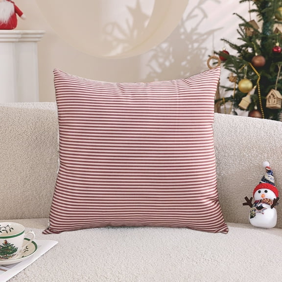 Christmas Pillow Covers Plaid Throw Pillows 18x18 Decorative Pillow Decor For Couch Sofa And Porch Chair Red Pillow Cases