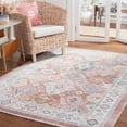thumbnail image 3 of SAFAVIEH Blair Lailee Traditional Machine Washable Area Rug, 4' x 6', Rose/Blue, 3 of 13