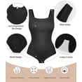 thumbnail image 4 of MANIFIQUE Plus Size Women's Seamless Shapewear Bodysuit Tummy Control Body Shaper Waist Snatching Body Suit, 4 of 7