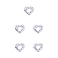 thumbnail image 3 of Jumpingount Anillos para pezones Adorno para el cuerpo a la moda Cómodos Piercings falsos Joyas para pedantes para vestir Corazón Diamante azul corazón azul diamante 5Conjunto, 3 of 6