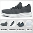thumbnail image 6 of SILLENORTH Men's Athletic Shoes Mesh Sneakers Slip on Walking Shoes Comfort Breathable, 6 of 10